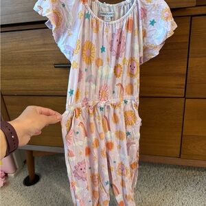 Posh Peanut Floral & Sun Romper